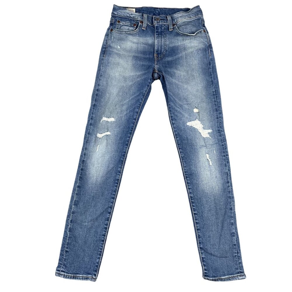 Levis Premium Skinny Taper Jeans Mens 29 x 30 Mid Rise Medium Wash